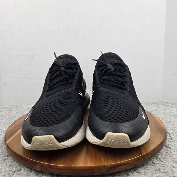 Nike Mens 13 Air Max 270 Black White Low Top Casual Daily Sneaker AH8050-002 - Picture 4 of 12